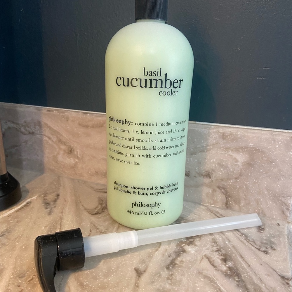 Philosophy 32 oz Basil Cucumber Cooler 3-in-1 shower gel